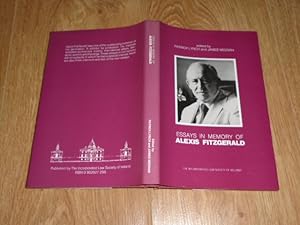 Imagen del vendedor de Essays in Memory of Alexis Fitzgerald a la venta por Dublin Bookbrowsers