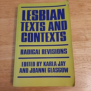 Seller image for Lesbian Texts and Contexts: Radical Revisions for sale by Whitehorse Books