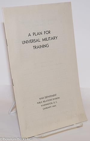 A Plan for Universal Military Training