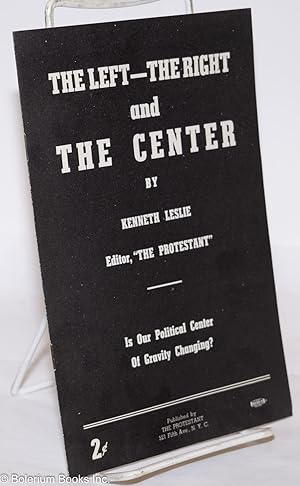 The Left - The Right and The Center: Is Our Political Center of Gravity Changing