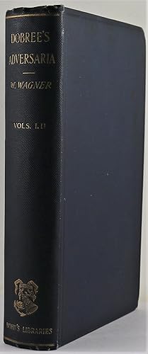 Adversaria cum praefatione Guilelmi Wagneri (2 volumes bound in one) Volumen I Adversaria ad Hist...