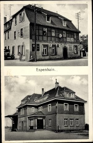 Ansichtskarte / Postkarte Espenhain Rötha in Sachsen, Schweineschlächterei, Gasthaus