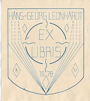 Exlibris Hans-Georg Leonhardt. 1978