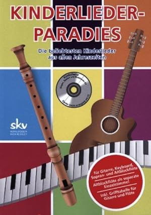 Bild des Verkufers fr KINDERLIEDER-PARADIES - Die beliebtesten Kinderlieder - Singen, Spielen und Musizieren fr Klavier (leicht arrangiert) mit CD. zum Verkauf von AHA-BUCH GmbH