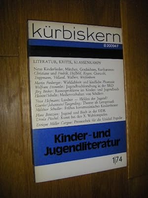 Kürbiskern. Literatur, Kritik, Klassenkampf. Nr. 1/74: Kinder- und Jugendliteratur