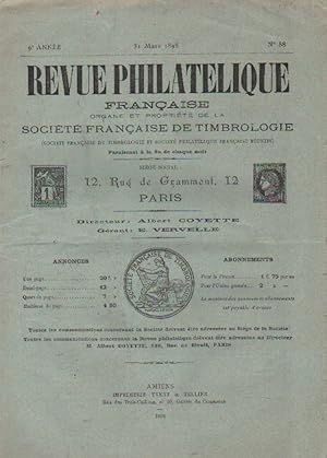 REVUE PHILATELIQUE 9º ANNÉE, Nº88 (1898)
