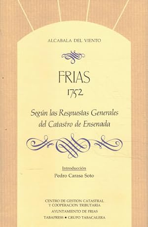 Immagine del venditore per Frias 1752 segn las respuestas generales del Catastro de Ensenada venduto da Librera Cajn Desastre