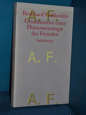 Seller image for Grundmotive einer Phnomenologie des Fremden for sale by Antiquarische Fundgrube e.U.