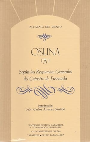 Image du vendeur pour Osuna 1751 segn las respuestas generales del Catastro de Ensenada mis en vente par Librera Cajn Desastre