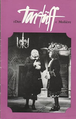 Bild des Verkufers fr Programmheft Moliere DER TARTFF Premiere 15. Januar 1974 Kleines Haus zum Verkauf von Programmhefte24 Schauspiel und Musiktheater der letzten 150 Jahre