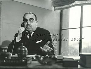 Fotografia di scena originale/Prof. Alessandro Cutolo, "Il commissario" 1962