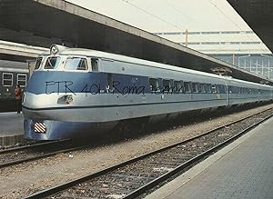 Cartolina, Elettrotreno ETR 401 alla Stazione di Roma Termini 1980