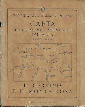 Touring Club Carta Il Cervino e Monte Rosa 1930's