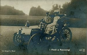 I Reali a Racconigi cartolina non viaggiata 1910ca.