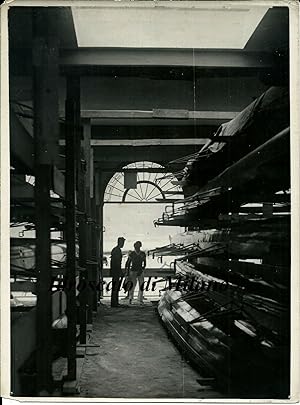 Fotografia originale Idroscalo di Milano (deposito canoe) 1935ca.