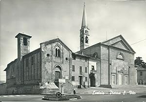 Cartolina/Vera foto, Lentate (Como) Piazza san Vito 1950ca. non viaggiata