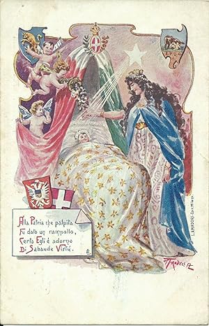 Cartolina non viaggiata, La nascita di Umberto II 1904