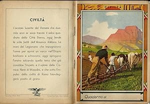 Quaderno "Civiltà" Impero Terra Abissina (non scritto) 1930's