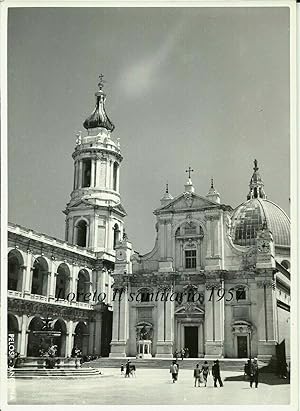 Fotografia originale, Loreto (Ancona) Il Santuario 1957