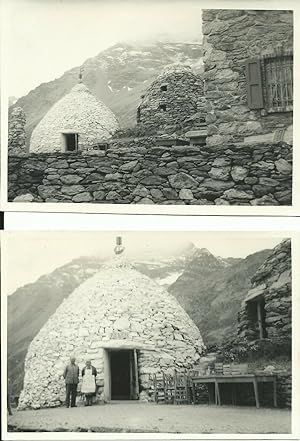 2 Fotografie originali, Sassal Masone/Ospizio Bernina 1950