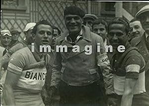 Fotografia originale, Aldo Bini, Pietro Linari e Olimpo Bizzi ciclisti 1930's