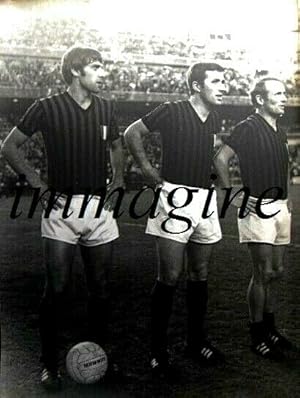 Grande fotografia originale (Prati, Rosato e Malatrasi) AC Milan 1969/70