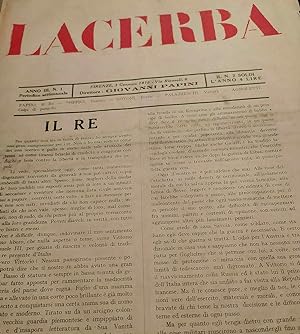 Lacerba, rivista futurista (Papini/Soffici/Govoni) Anno III No.1 3 gennaio 1915