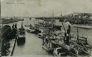 Genova (il porto) cartolina viaggiata 1918