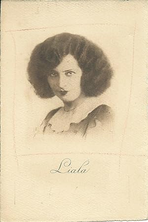 Cartolina fotografica originale della scrittrice "Liala" 1920's