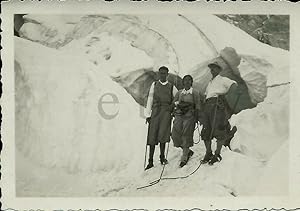 Fotografia originale escursione/ascesa alla Marmolada 1935