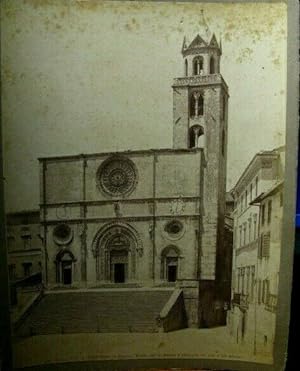 Fotografia originale, Todi (Perugia) il Duomo (Alinari) 1890's
