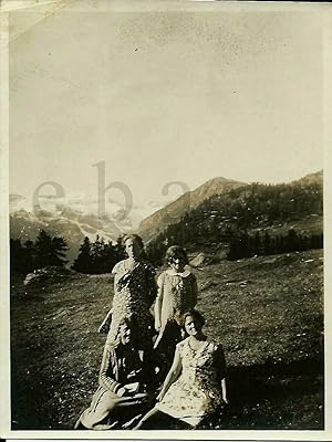Fotografia originale Gressoney/Valle d'Aosta 1930