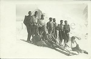 Fotografia/Cartolina originale Nazionale Italiana di Sci (1932ca.) Cortina ?