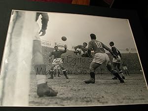 Grande foto originale Italia Egitto 5-1, una mezza rovesciata di Boniperti 1954