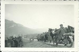Fotografia originale 13° Regg.to "Monferrato" marcia motorizzata (Cuneo) 1930's