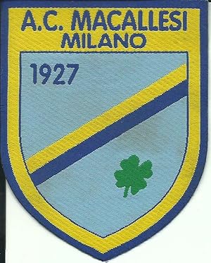Scudetto in stoffa originale A.C. Macallesi/Milano 1927