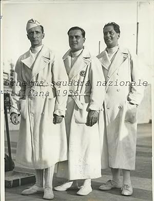 Fotografia originale, Scherma squadra nazionale italiana Berlino 1936