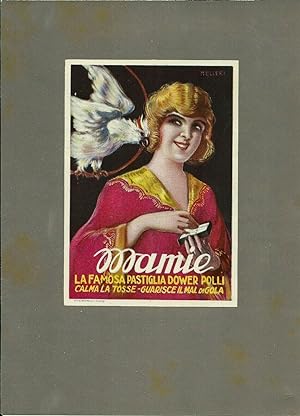 Volantino originale non da giornale, Mamie Pastiglia Dower Polli 1920's