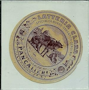 Latteria Clara (Pancalieri/Torino) etichetta originale 1920's