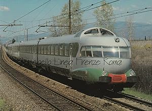 Cartolina non viaggiata, ETR 300/Settebello Linea Firenze-Roma 1980
