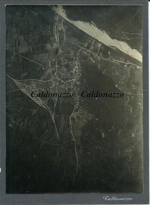 Bella Foto aerea originale 1a Guerra Mondiale Caldonazzo/Trento 1917