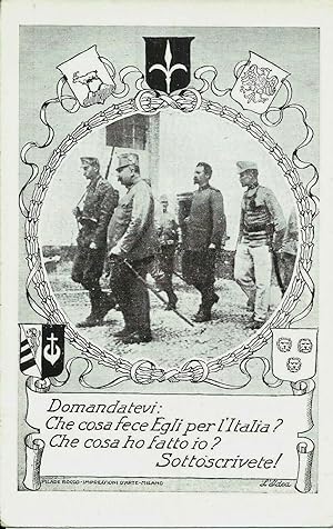 Prestito nazionale di guerra/Cartolina originale non viaggiata 1910's