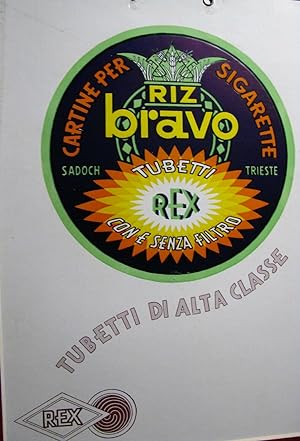 Pubblicità originale Riz Bravo, Cartine per sigarette 1940's