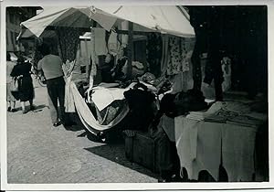 Bella fotografia originale il mercato di Domodossola 1950