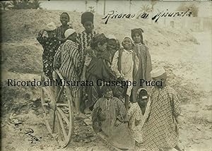 Rara fotografia originale, Fotografo Giuseppe Pucci "Ricordo di Misurata" 1910's