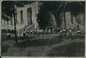 Cartolina originale, Ticineto (Alessandria) la scuola elementare 1931