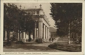 Montecatini Terme (interno stabilimento) Cartolina viaggiata 1931