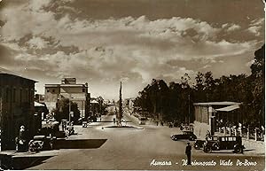 Cartolina originale Asmara/Il rinnovato Viale De Bono 1930's