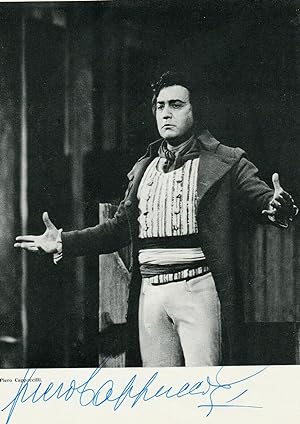 Piero Cappuccilli, fotografia con autografo 1982