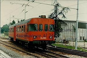 Fotografia originale, Ferrovie Reggiane Automotrice ALn 668.2463 1980's